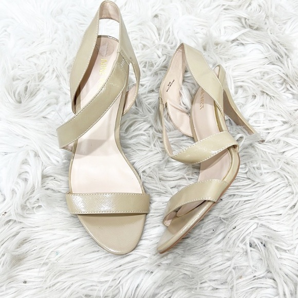 Nine West Shoes - NINE West Nude Strappy Sandal Heels 9.5
